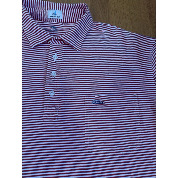 Johnnie-O Hangin Out Ole Miss Golf Polo Shirt Size 2XL University Mississippi - Picture 5 of 15